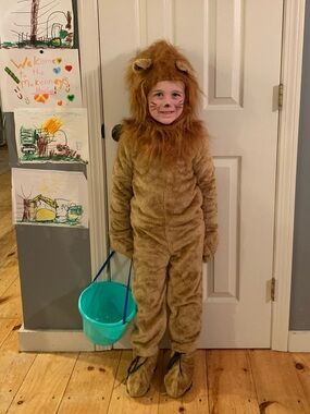 Children's Plush Lion Costume - Tan